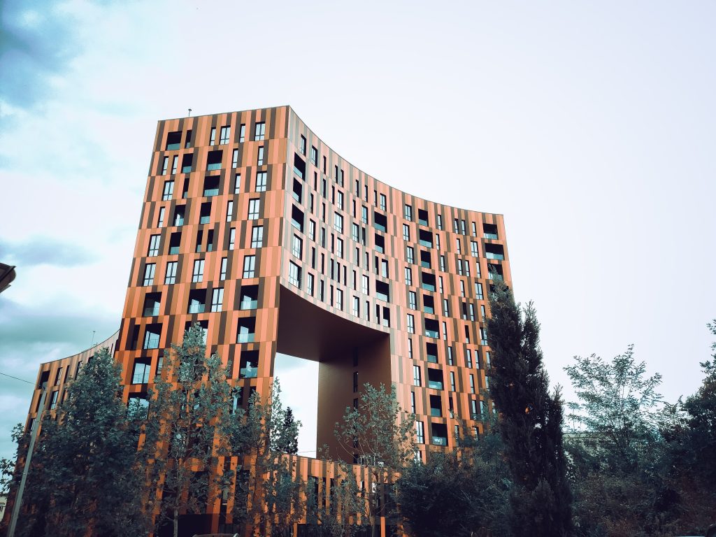 Image of a modern building in Albania
